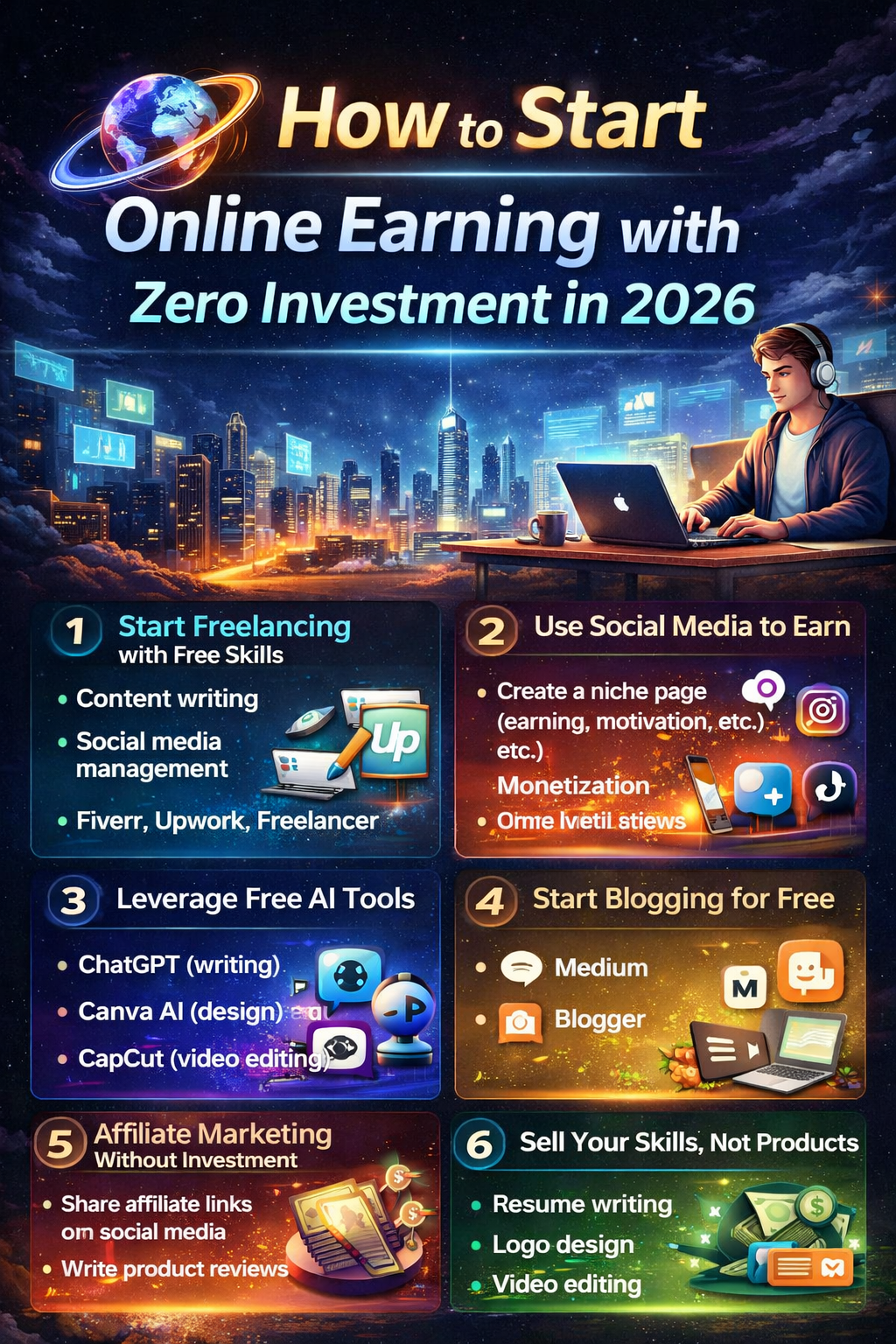 💻 Online Earning in 2026 – Complete Guide for Beginners 💻 Online Earning in 2026 – Complete Guide for Beginners